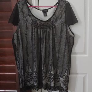 Lane Bryant lace blouse